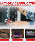 Person applying Heat Resistant Silicone Sealant 2 Pack 50ml Each for Oven Doors and Glass Cooktops onto an oven.