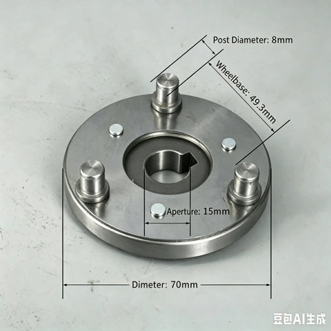 Beefed Up Three 36T Nylon Planetary Gears Kit With 70mm Clutch and 38mm Outer Diameter showing clutch size