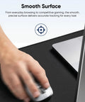 Hand using a mouse on an Oversized Gaming Mouse Pad With Durable Stitched Edges And Non Slip Rubber Base For Home Office