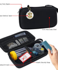 Everyday Travel Case For Asthma Gear Inhaler Spacer Masks Meds And Medical Card with zipper and 'I Have Asthma' tag