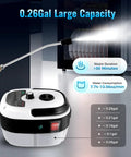 Powerful 2500W Handheld Steam Cleaner With 6 Speed High Pressure Steam Cleaning, showing 0.26 gallon tank capacity