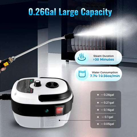 Heavy Duty Handheld Steam Cleaner 110V 2500W High Temperature High Pressure Portable Steamer With 1L Water Tank in action