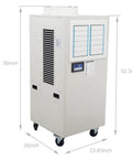 No Sweat 20400 Btu Industrial Spot Cooler, Portable Air Conditioner with adjustable controls and casters for mobility.
