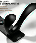 Sleek Badass Heavy Duty Wall Hooks Slick Black Metal Coat Hanger, anti-scratch with resistant finish on sturdy mount.