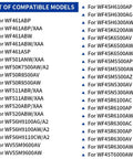 Washer Seal Bearing Kit For Samsung Replacement DC62-00156A 6601-002632 Compatible models list for WF-series washers