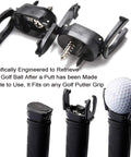 Foldable Golf Ball Retriever For Putter With Suction Cup Grabber Three Prong Ball Picker Screw Mount Lightweight Back Saver Clip On End