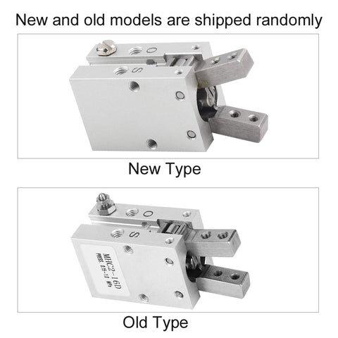 20mm Inner Diameter Wide Finger Parallel Pneumatic Gripper Air Operated With Industrial Cylinder, new and old models comparison
