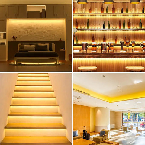 Mini Touch Dimmer Switch For Cabinet Lighting With Smooth Brightness Control And On Off Touch Dimming Controller installed in various lighting setups.