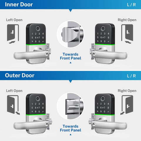 Keyless Entry Smart Lock For Front Door Electronic Exterior Security No Sweat Installation Swaps Out Deadbolts And Lever Handles Quick Screwdriver Setup Rock Solid Protection Easy Grip Handling For Every Household
