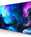 Ultra Wide Galaxy Desk Pad For Gaming And Work Non Slip Rubber Base Mouse Pad 31.5x11.8 Inch With Stitched Edges Keyboard And Mouse Mat