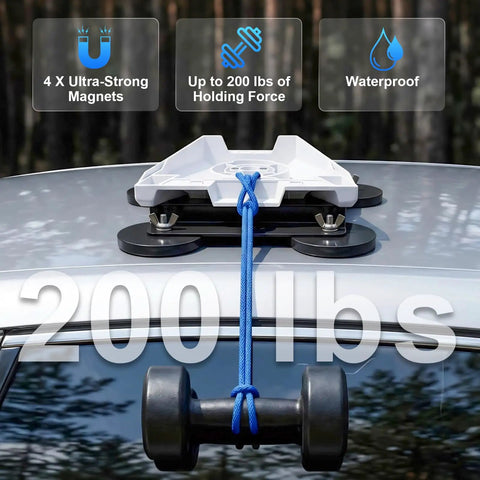 Mini Satellite Internet Roof Mount For Cars And RVs With Four Strong Magnets No Drill Quick Release Magnetic Kit 200Lb