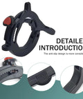 Universal Motorcycle Throttle Cruise Control And Easy Push Boost Lock with silicone grip, black anti-slip design for secure mounting.