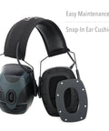 Impact Pro Electronic Earmuff With NRR 30 For Shooters Amplifies Ambient Noise Up To 4x Built In Microphones adjustable headband