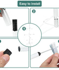 Assembly steps of Hockey Gear Drying Rack For Full Sets Of Adult And Youth Equipment With Integrated Stick Holder shown.