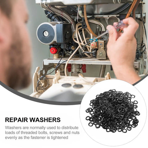 Pro Grade Wave Washer Set 500Pcs Heavy Duty Metal Spring Gasket Kit For Screws And Bolts 4x8x0.3mm Industrial Corrugated Washers For High Pressure Fastening, repair washers for boiler maintenance