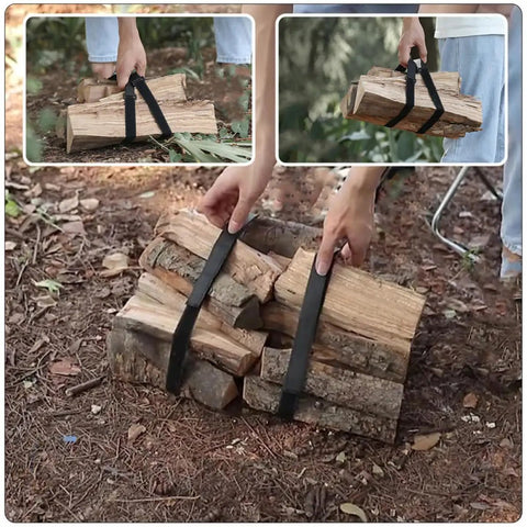4 Pack Heavy Duty Luggage Tie Straps Featuring Swivel Hog Ring Hooks For Roof Rack Cargo And Truck Bed Hauling Secure Your Gear With Zero Sweat On Long Drives, carrying firewood.