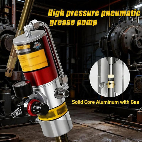Industrial Grade Air Powered Grease Pump For 55 Gallon Drums With 50 To 1 High Pressure Pneumatic Barrel Pump close-up