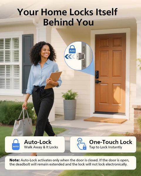 Heavy Duty WiFi Smart Door Lock Featuring Fingerprint Sensor Entry And Keyless Access Straight Up Solid Home Security With Seamless Mobile App Monitoring Real Time Open Close Alerts And Total Hub Free Setup