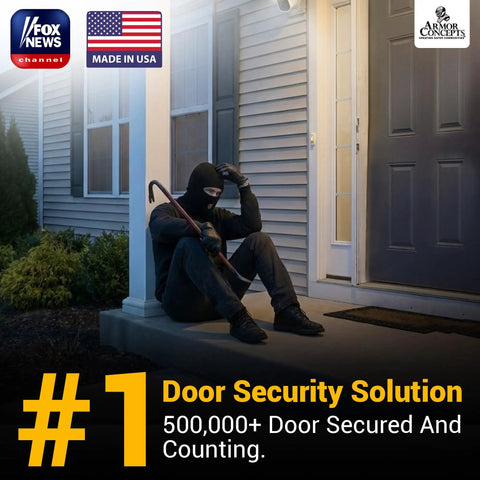 Heavy Hitter 3 Piece White Door Reinforcement Kit Kick Proof Jamb Anchors Lock Bar Braces Quick Install For Front Entry Home Security Boost Anti Forced Entry Setup