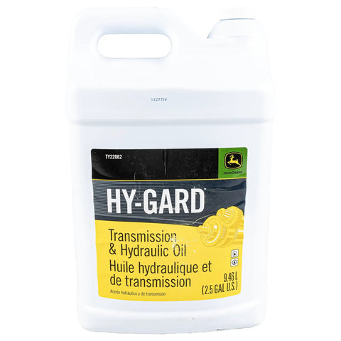 Hy Gard 2.5 Gallon Twin Pack Hydraulic And Transmission Oil For 5000 Series Tractors Beefy Multi Viscosity Lube White Bottle