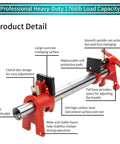 Product detail of Heavy Duty Three Quarter Inch Pipe Clamps Set With Thirty Inch Pipe Two Pack Cast Iron Clamp Fixtures for woodworking.