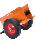 Orange Beefy Heavy Duty Panel Dolly 1100 Lbs Capacity With 10 Inch Solid Wheels Door Cart For Drywall