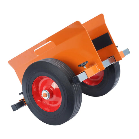 Orange Beefy Heavy Duty Panel Dolly 1100 Lbs Capacity With 10 Inch Solid Wheels Door Cart For Drywall