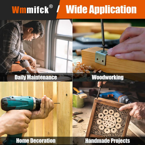 Two Hundred Ten Piece Wood Screws Assortment Kit With Six Sizes From One Half Inch To Two Inches in various projects