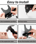Step-by-step installation of 4 Pack Angle Grinder Holder Wall Mount Bracket For 5 Inch Grinders Polisher Storage Rack Stand