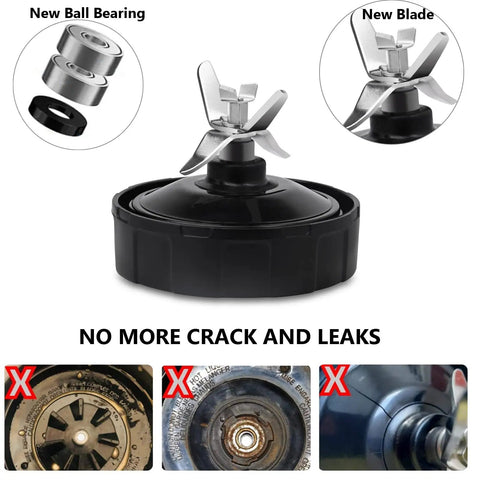 Premium Grade 7 Fin Stainless Steel Blender Blade Replacement For High Speed Blender Cups with new bearing and seal