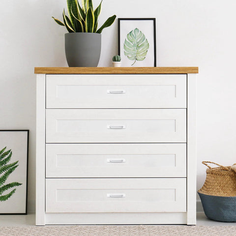 Dresser with wooden top featuring Two Pack 5.83 Inch Adhesive Cabinet Handles Self Stick Instant Install Drawer Pulls