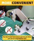 Heavy Duty Snap Fastener Tool Kit With Built In Hole Punch Die For Easy One Tool Punching On Canvas Leather Tarps And Boat Covers