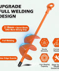 4 Pack 18 Inch Fully Welded Ground Anchors Kit With One Eighth Inch Galvanized Cable, showing orange welded anchor with spiral blade.