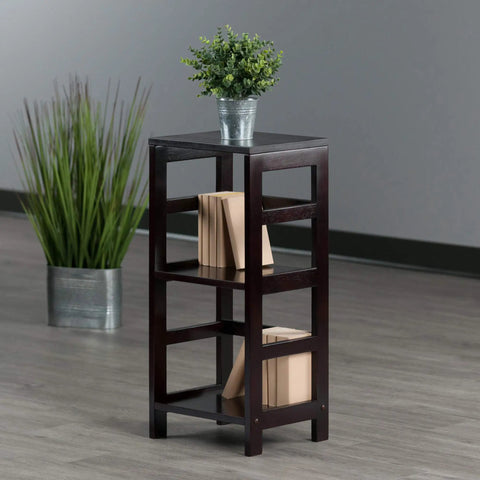 Open Display Two Tier Ladder Shelf For Living Room Den Office And Bedroom With Modern Yet Practical Bookshelf And Easy Access Storage
