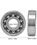 10 Pieces 1201 Double Row Self Aligning Ball Bearings Open Type Standard Cage Radial Bearing For Gearboxes Rollers Conveyors