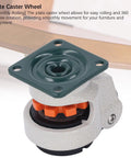 Rugged Retractable Leveling Casters With Ratchet Arm Design, Height Adjustable Plates Crushing Up To 2200 Lbs, Smooth Operator 40Mm workshop caster wheel with plate highlighted.