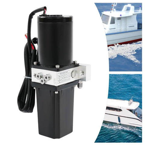 Solid And Reliable Bidirectional Hydraulic Power Unit With 15MPa Gear Pump Motor Reservoir, featuring a compact design for marine applications.