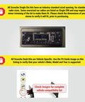 Front view of Single DIN Car Stereo Dash Kit for 1995 to 2005 GM full-size trucks and SUVs with non-amplified systems.