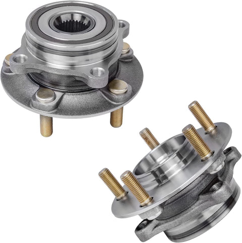 AWD Front Wheel Bearing Hubs Kit For 2008 To 2015 Mitsubishi Lancer Includes Two Front Wheel Bearing Hubs Assemblies