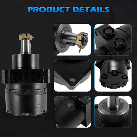 Direct Replacement Hydraulic Wheel Motor For Parker Dynamic Series Beefy Cast Iron High Torque 300cc Per Revolution 240 Bar Max Pressure