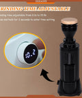 Top Shelf Precision Electric Single Dose Coffee Grinder Featuring Stepless Adjustment for precise grinding time settings.