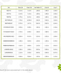 Size chart for tapered roller bearing sets, including 4.00 by 5.56 by 1.50 inch with cone 1.50 and cup 1.13 for industrial jobs.