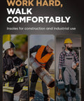 Tough As Nails All Day Comfort Puncture Resistant Work Insole With Steel Toe Inserts for construction and industrial use workers.