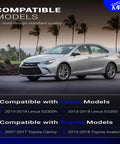 Silver Toyota Camry showcasing Bolt On Zinc Nickel Alloy Front Stabilizer Sway Bar Links For 2013 2018 Toyota Avalon 2007 2017 Camry And 2013 2018 Lexus ES300h ES350 K750123 Direct Fit Replacement With Easy Install And Wrench Flats compatibility.