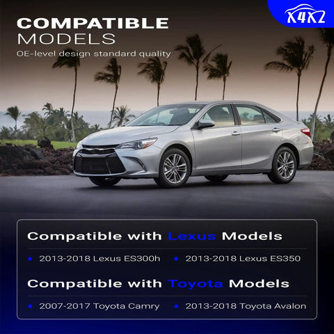 Silver Toyota Camry showcasing Bolt On Zinc Nickel Alloy Front Stabilizer Sway Bar Links For 2013 2018 Toyota Avalon 2007 2017 Camry And 2013 2018 Lexus ES300h ES350 K750123 Direct Fit Replacement With Easy Install And Wrench Flats compatibility.