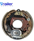 Front view of electric trailer brake assembly, self-adjusting, 12-1/4 x 3-3/8 in, fits 8,000 lb Dexter axles, pair