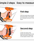 Must Have Pro Grade Aluminum Spoke Tension Meter For Bikes used in two-step process for precise wire tension adjustment