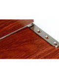 Close-up of metal hardware from Six Pack 360 Degree Hidden Hinges For Cabinets Drawers Doors And Windows on wooden surface