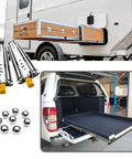 Top Shelf Full Extension Ball Bearing Drawer Slides Side Mount Heavy Duty Rails Track With Hella Smooth Glide And Secure Locks for garage toolbox and truck bed.
