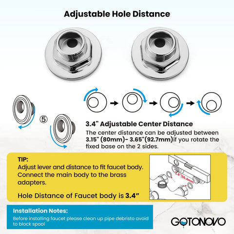 Adjustable connections for Vintage Style Dope Bathtub Filler Wall Mount Clawfoot Faucet With Handheld Shower Kit